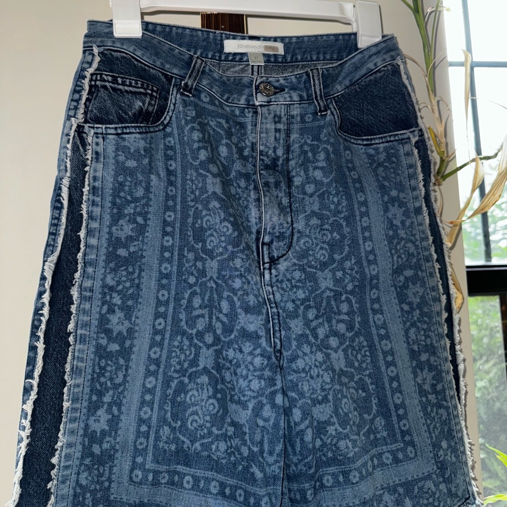 Jonathan Simkhai Denim Patch Carpenter Pants